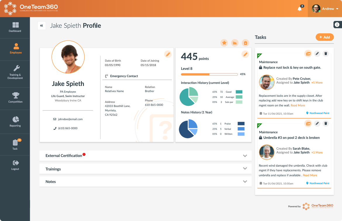 Employee management app